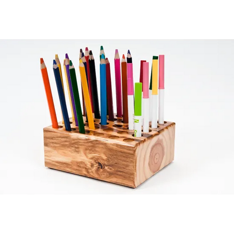 Teachables Scissor Wooden Storage Block - 30 Holes