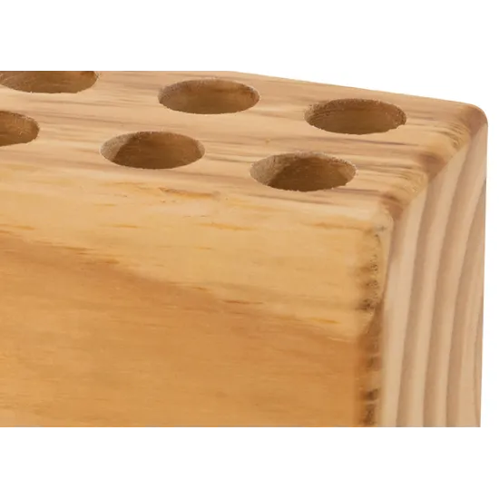 Teachables Scissor Wooden Storage Block - 12 Holes - Modern Teaching Aids NZ