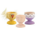 Wooden Egg Cups - Pack of 10 - Modern Teaching Aids NZ