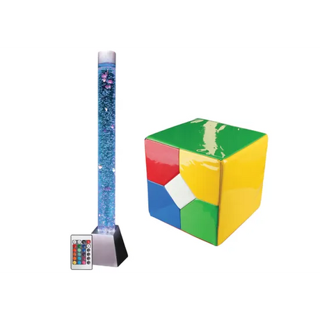 Bubble Tube 183cm & Extra Large Remote Cube - Modern Teaching Aids NZ