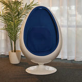 Blue Egg Chair With Lights And Speakers