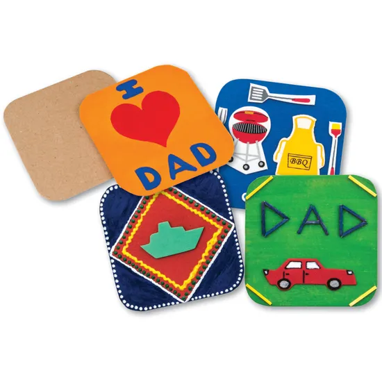 Papier Mache Square Coasters - Pack of 10 - Modern Teaching Aids NZ