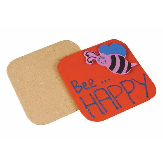 Papier Mache Square Coasters - Pack of 10 - Modern Teaching Aids NZ