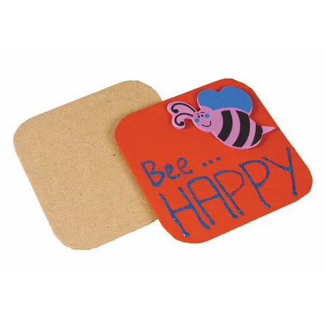 Papier Mache Square Coasters - Pack of 10 - Modern Teaching Aids NZ