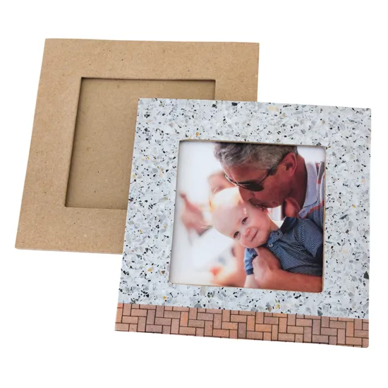 Papier Mache Flat Square Photo Frames - Pack of 6 - Modern Teaching Aids NZ