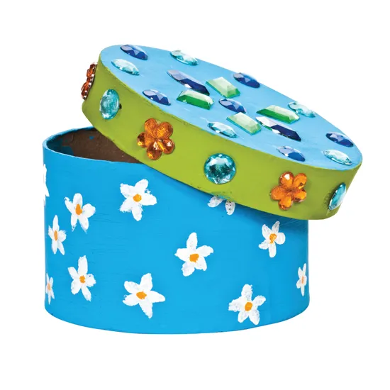 Papier Mache Round Medium Boxes - Pack of 6 - Modern Teaching Aids NZ