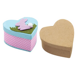 Papier Mache Boxes Heart - Pack of 6 - Modern Teaching Aids NZ