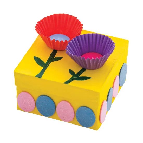 Papier Mache Square Boxes - Pack of 6 - Modern Teaching Aids NZ