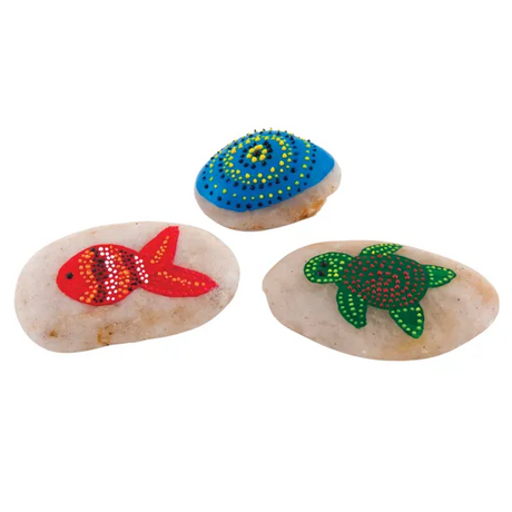 River Pebbles White Granite - 1 Litre Jar - Modern Teaching Aids NZ