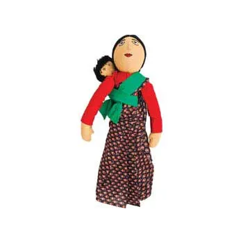 Asian Woman with Baby Doll - 48cm - Modern Teaching Aids NZ