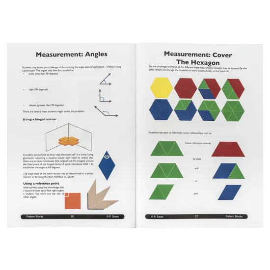 Pattern Blocks Book - Dr Paul Swan - Modern Teaching Aids NZ