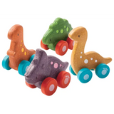 PlanToys - Dinosaur Car Set of 4 - Modern Teaching Aids NZ