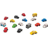 PlanToys - Wooden Vehicles Set - 17 Pieces - Modern Teaching Aids NZ