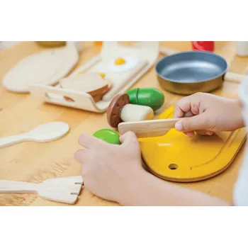 PlanToys Wooden Food Set - Modern Teaching Aids NZ
