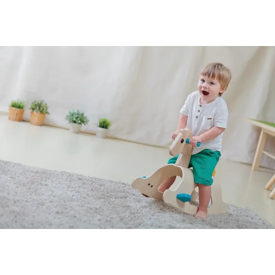 PlanToys - Palomino Wooden Rocking Horse - Modern Teaching Aids NZ