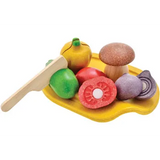 Plan Toys - Fruit & Veg Chopping Set of 2 - Modern Teaching Aids NZ
