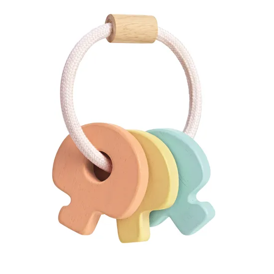 PlanToys - Key Rattle - Pastel - Modern Teaching Aids NZ