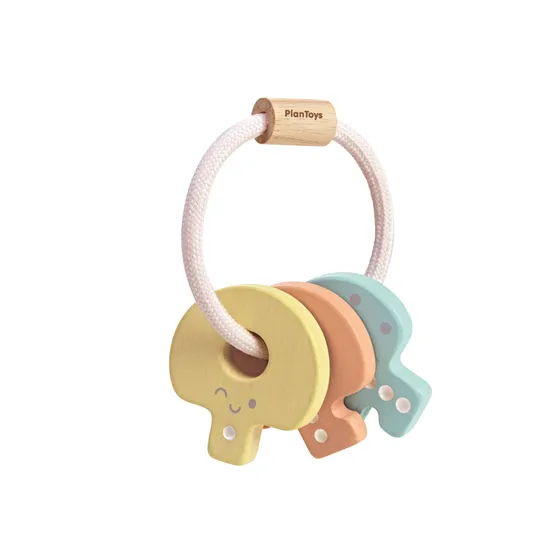 PlanToys - Key Rattle - Pastel - Modern Teaching Aids NZ