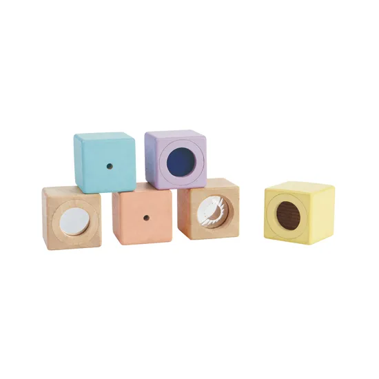 PlanToys - Sensory Blocks - Set of 6 - Modern Teaching Aids NZ