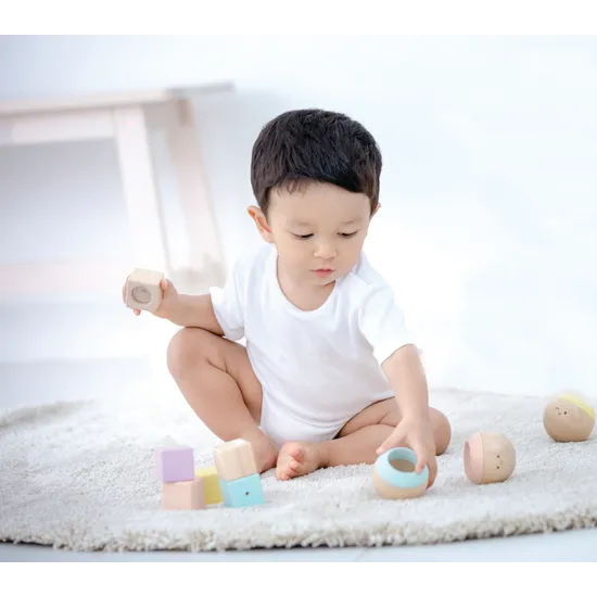 PlanToys - Sensory Tumbling Faces - Set of 3 - Modern Teaching Aids NZ