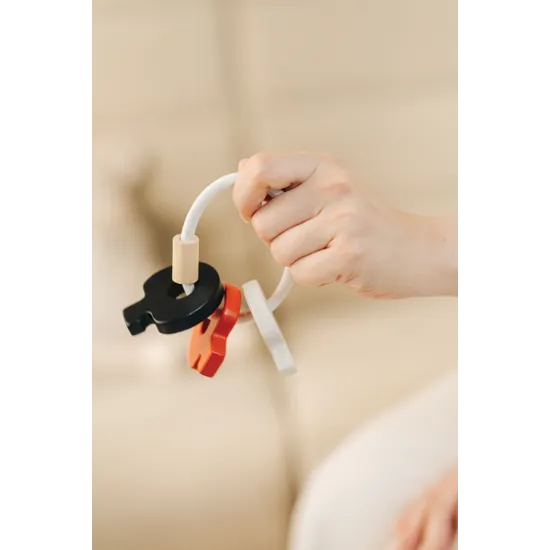 PlanToys High Contrast Baby Key Rattle