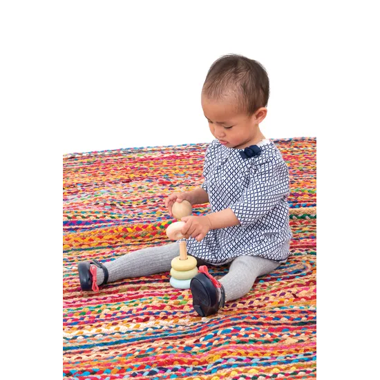 PlanToys - First Stacking Ring - Pastel - Modern Teaching Aids NZ