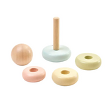 PlanToys - First Stacking Ring - Pastel - Modern Teaching Aids NZ