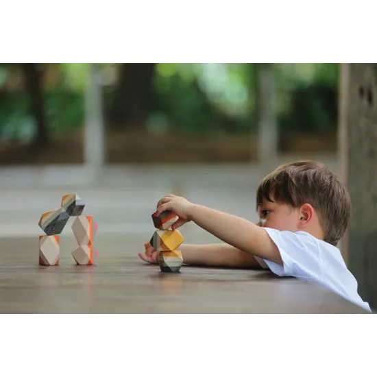 PlanToys - Geo Stacking Rock - Modern Teaching Aids NZ