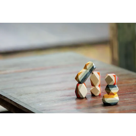 PlanToys - Geo Stacking Blocks - 24 pieces