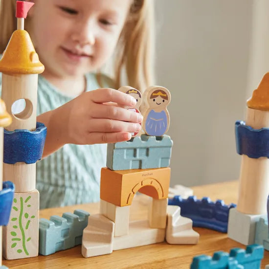PlanToys Castle Blocks - 40 Pieces