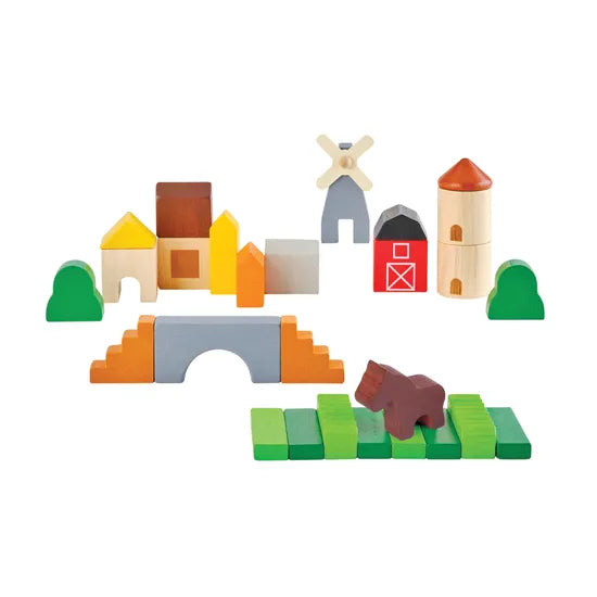 PlanToys Country Blocks - 27 Pieces