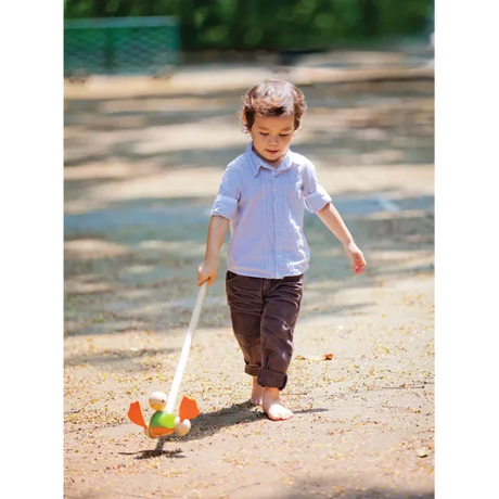PlanToys - Push Along Duck - Modern Teaching Aids NZ
