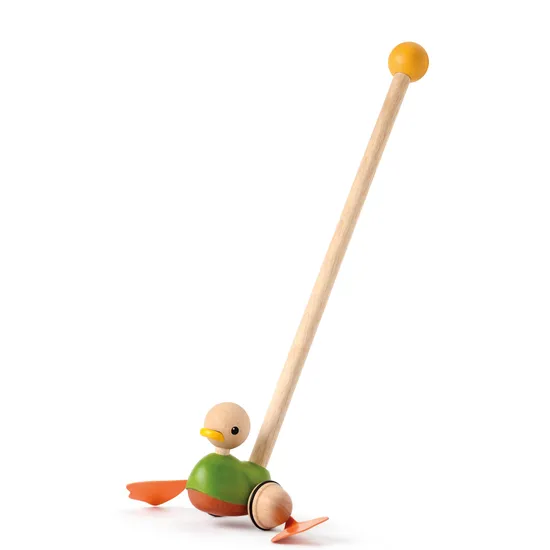 PlanToys - Push Along Duck - Modern Teaching Aids NZ