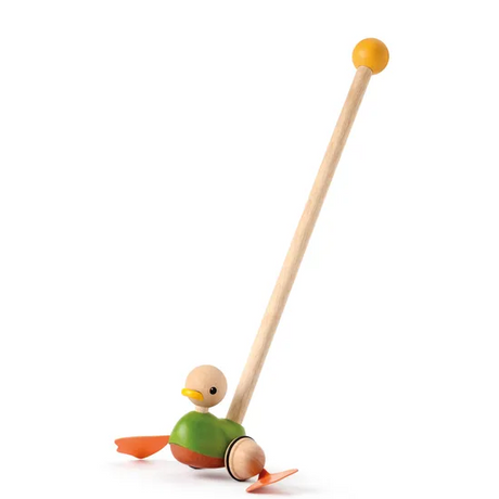 PlanToys - Push Along Duck - Modern Teaching Aids NZ