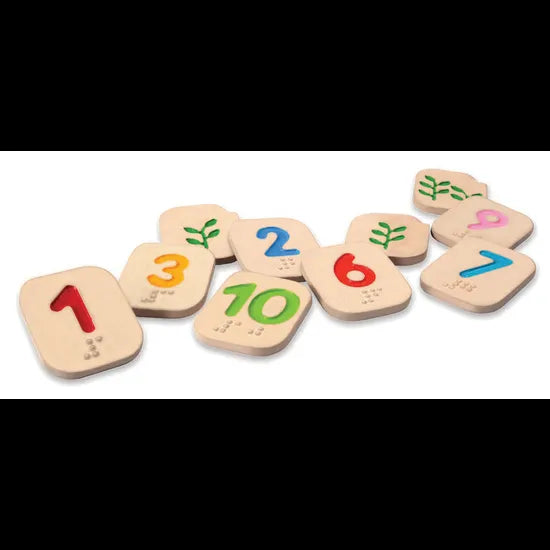 PlanToys - Braille Numbers 1-10 - Modern Teaching Aids NZ