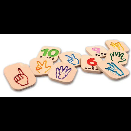 PlanToys - Hand Sign Numbers 1-10 - Modern Teaching Aids NZ