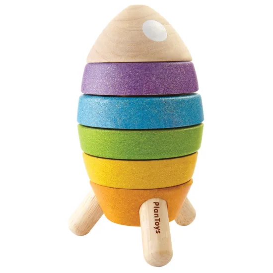 PlanToys - Stacking Rocket - Modern Teaching Aids NZ