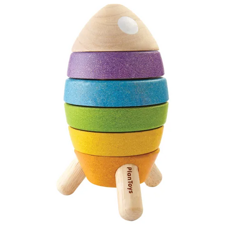 PlanToys - Stacking Rocket - Modern Teaching Aids NZ