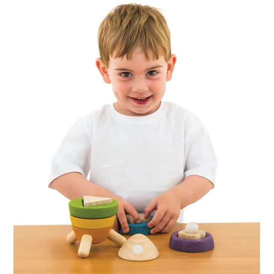 PlanToys - Stacking Rocket - Modern Teaching Aids NZ