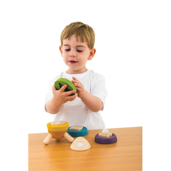 PlanToys - Stacking Rocket - Modern Teaching Aids NZ