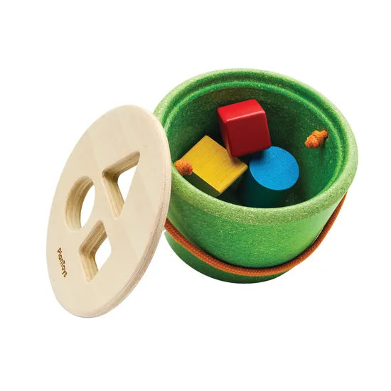 PlanToys Montessori-Inspired Geo Sorting Bucket