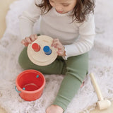 PlanToys Montessori-Inspired Hammering Peg Bucket