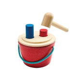 PlanToys Montessori-Inspired Hammering Peg Bucket