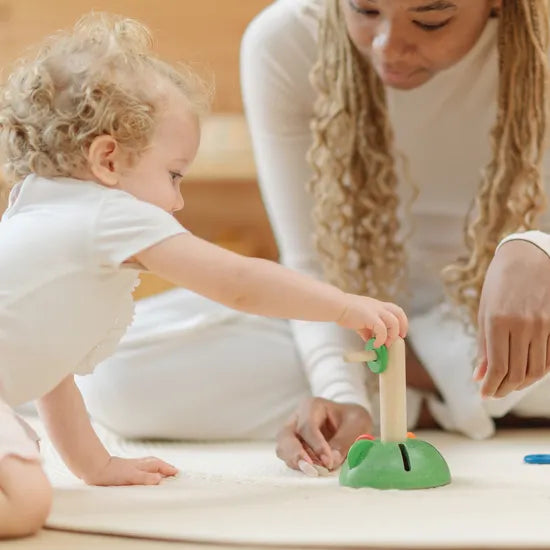 PlanToys Montessori-Inspired Horizontal Stacker