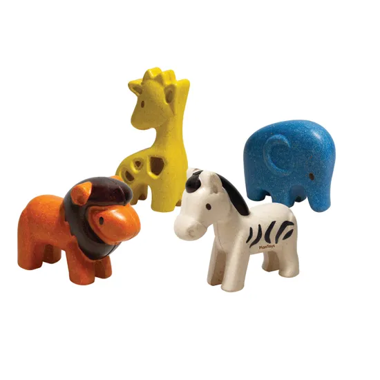 PlanToys - Animals Set of 8 - Modern Teaching Aids NZ