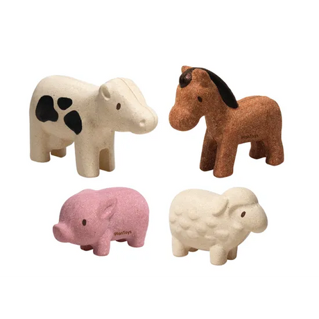 PlanToys - Animals Set of 8 - Modern Teaching Aids NZ