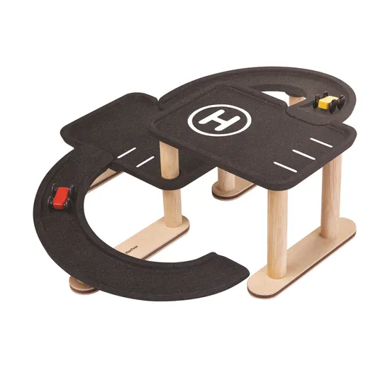PlanToys - Race N Play Parking Garage - Modern Teaching Aids NZ