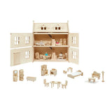 PlanToys - Victorian Dollhouse & Furniture Set