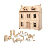 PlanToys - Victorian Dollhouse & Furniture Set
