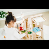 PlanToys - Green Dollhouse with Furniture - Modern Teaching Aids NZ